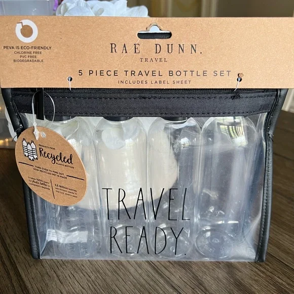 RAE DUNN 5 Piece TRAVEL SET - Picture 6 of 9